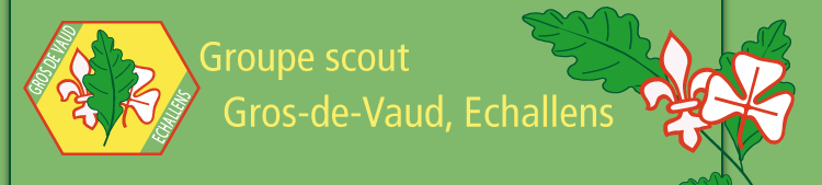 Logo et titre du site: Groupe Scout du Gros-de-Vaud, Echallens